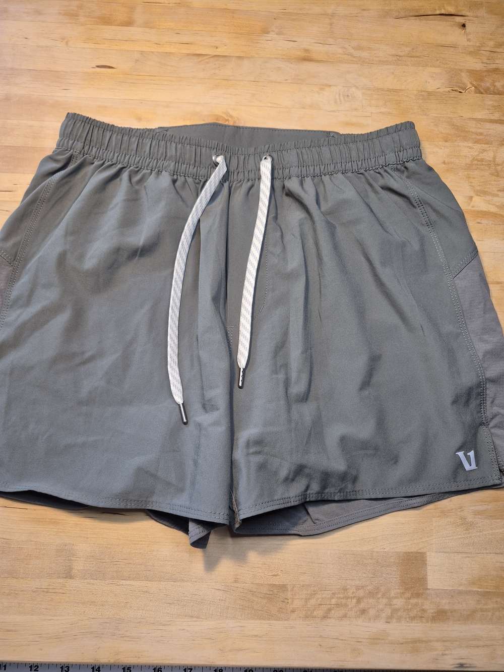 Vuori Gray Men's Performance Drawstring Shorts